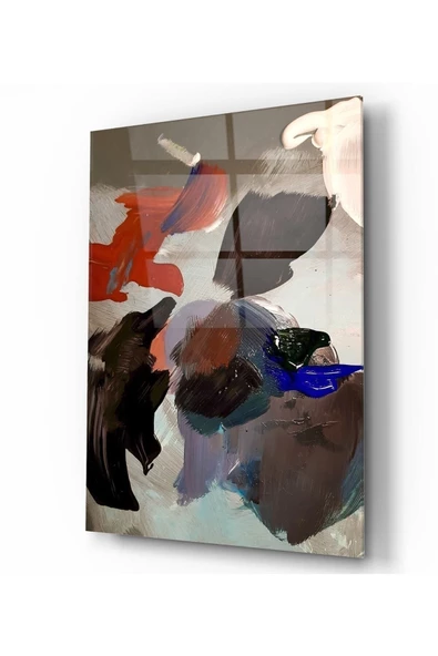 Soyut Dekoratif ve Modern Cam Tablo ürün görseli