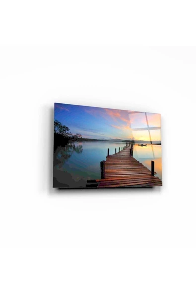 Deniz Yolu Dekoratif ve Modern Cam Tablo 50x70 Cm