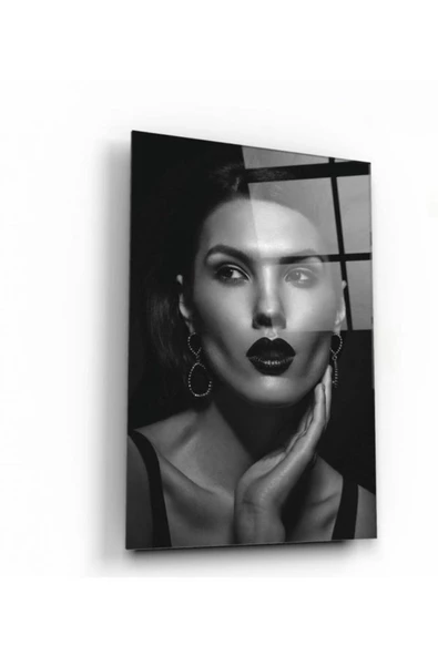 Kadın Dekoratif ve Modern Cam Tablo