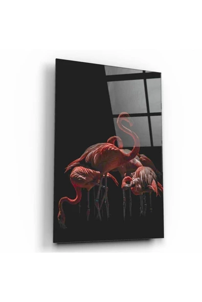 Flamingo Dekoratif ve Modern Cam Tablo