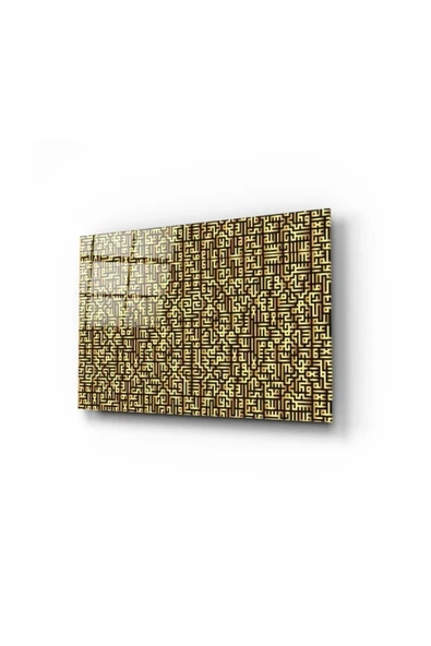 Kufi Dekoratif ve Modern Cam Tablo 2 50x70 Cm