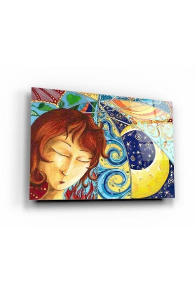 Renkli Dekoratif ve Modern Cam Tablo ürün görseli