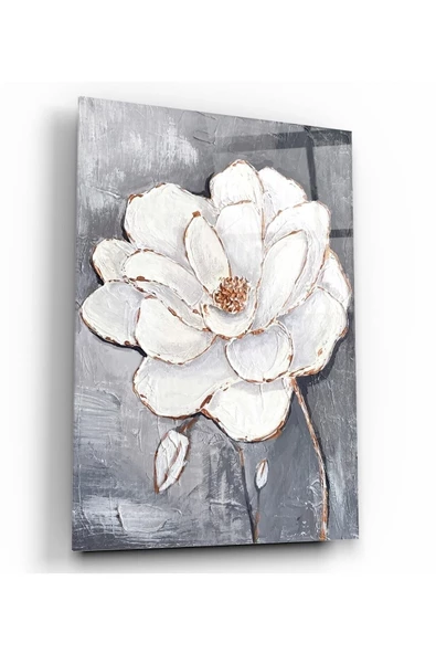 Çiçekler Dekoratif ve Modern Cam Tablo ürün görseli