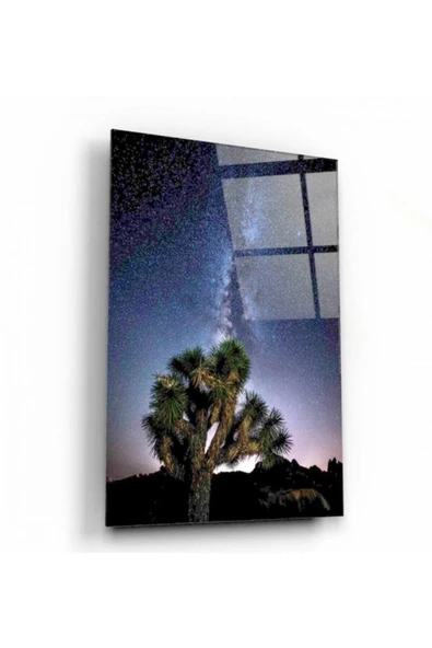 Gökyüzü Dekoratif ve Modern Cam Tablo 50x70