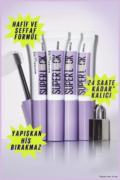 Maybelline New York Super Lock Brow Glue Kaş Sabitleyici Maskara - 5