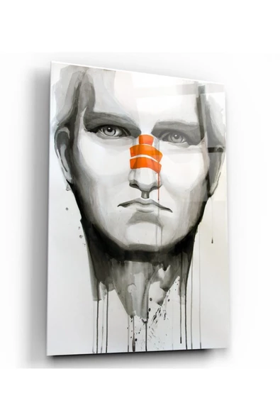 Portre Dekoratif ve Modern Cam Tablo ürün görseli