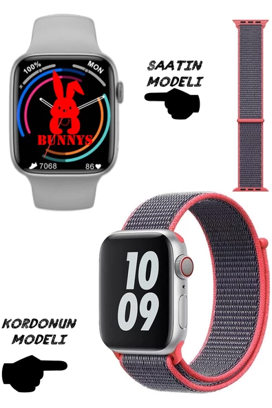 Akıllı Saat Nfc Özellikli Bt Konuşma Özellikli Akıllı Saat Wacht 8 HASIR KORDON