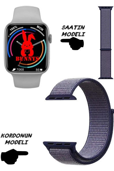 Akıllı Saat Nfc Özellikli Bt Konuşma Özellikli Akıllı Saat Wacht 8 HASIR KORDON