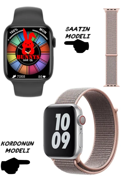 Akıllı Saat Nfc Özellikli Wacht 8 Pro Bt Konuşma Özellikli Akıllı Saat HASIR KORDON