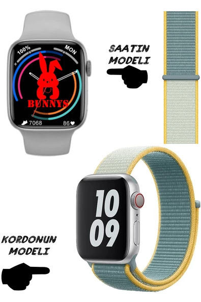 Akıllı Saat Nfc Özellikli Wacht 8 Pro Bt Konuşma Özellikli Akıllı Saat HASIR KORDON