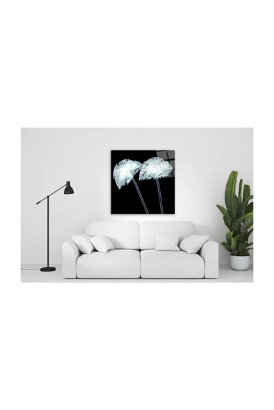 Karahindiba Dekoratif ve Modern Cam Tablo 50x50 Cm ürün görseli