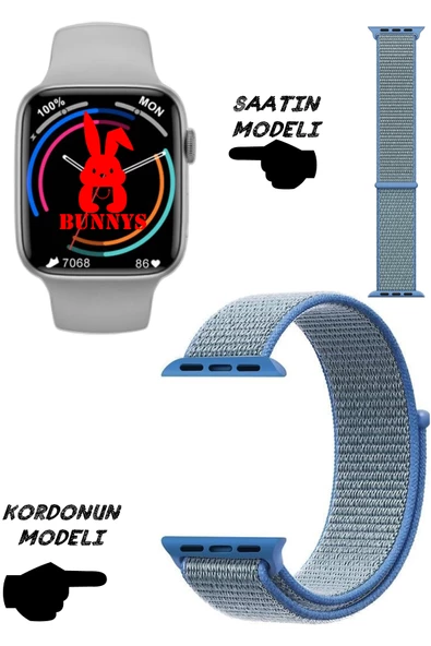 Akıllı Saat Nfc Özellikli Bt Konuşma Özellikli Akıllı Saat Wacht 8 HASIR KORDON