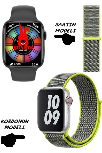Akıllı Saat Nfc Özellikli Wacht 8 Pro Bt Konuşma Özellikli Akıllı Saat HASIR KORDON