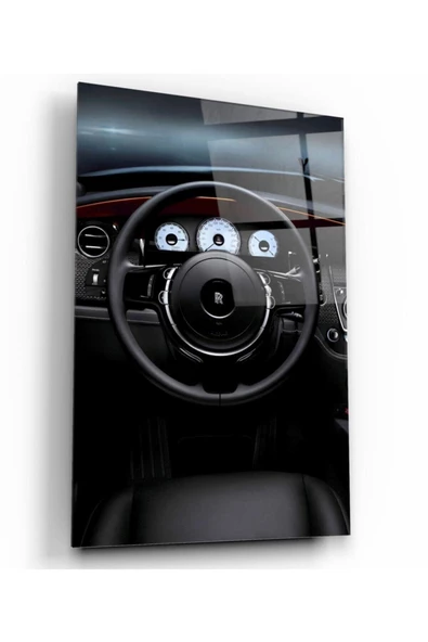 Araba Dekoratif ve Modern Cam Tablo