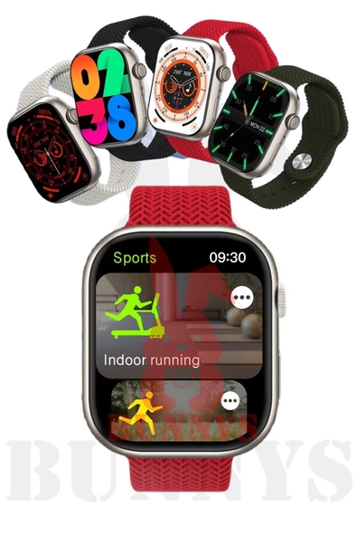 Akıllı Saat Samsung Galaxy A20 Uyumlu Watch 9 PRO Konuşma Özellikli AMOLED EKRAN 45MM - Resim 5