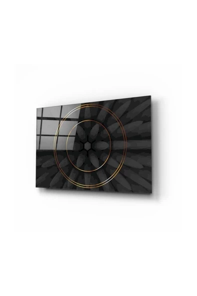 Soyut Desenler Dekoratif ve Modern Cam Tablo 6 50x70 Cm