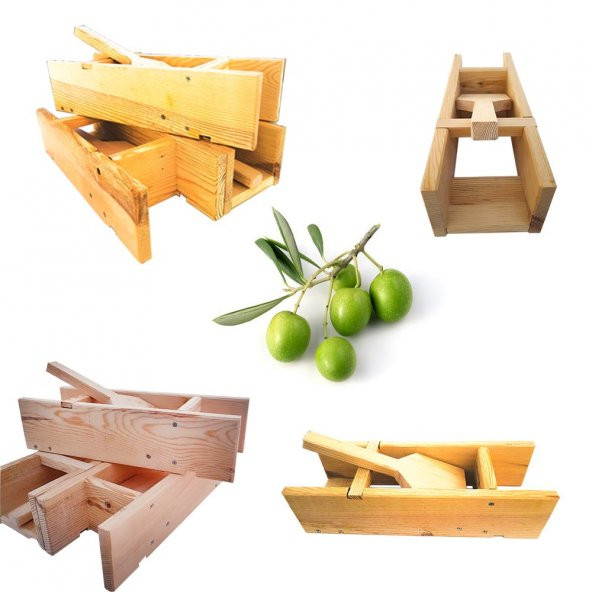 Ev Tipi Ahşap Zeytin Kırma Makinası Aleti - 1