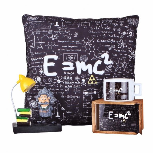 Einstein Lamba Einstein Kutulu Kupa Einstein Büyük Yastık