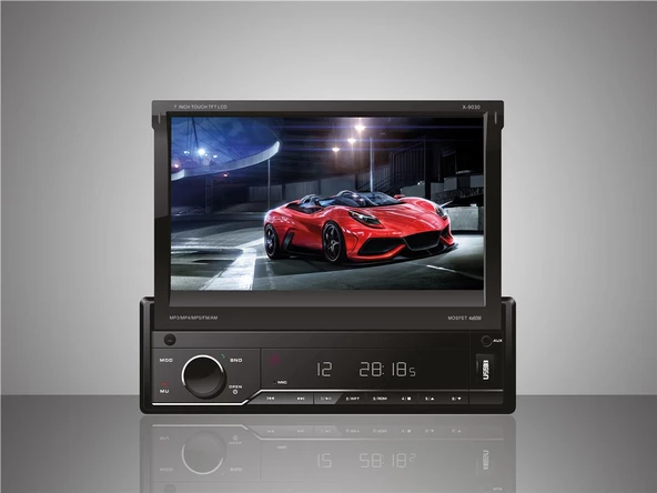 For-X X9030-7'' HD EKRAN- Indash Teyp-fm-mp3-mp4-Bluetooth Usb Aux 4x60w Mirrolink Oto Teyp-KAMERA HEDİYEDİR