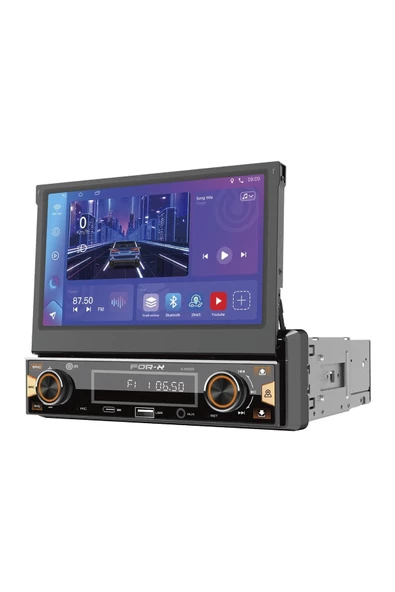 For-X X-9400A-7''HD ANDROİD2GB-32GB-BT5.4-FM-SB-MP3-MP5-HIZLI ŞARZ-4X60W-İNDASH TEYP