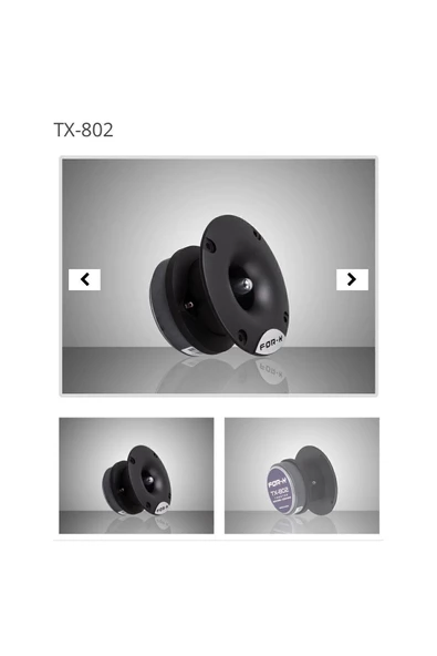 FORX5 TX-802 TWEETER CİFTTİ 200WAT 100 RMS TANESİ 100WAT 50 RMS İKİ ADET 10CM
