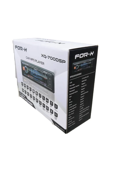 FOR-X XQ-700DSP-FM-AUX-MP3-BT-2 USB-TELEFON ŞARZ ETME-7 RENK TUŞ IŞkI-4 ANFİ ÇIKIŞLI-DSP İŞLEMCİLİ-DAHİLİ-HARİCİ MİKROFON-PROFESYONEL TESİSAT TEYBİ - 3