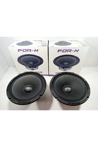 FOR-X XMD-208-400W MAX -200W RMS-20 CM PROFESYONEL YENİ SERİ MİDRANGE HOPARLÖR-2 DET