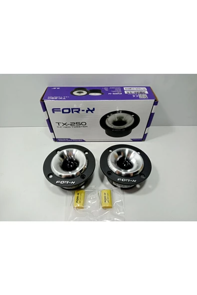 FOR-X TX-250-100W MAX-50W RMS PROFESYONEL ÜST SEVİYE 8 CM NEO TWEETER-2 ADET