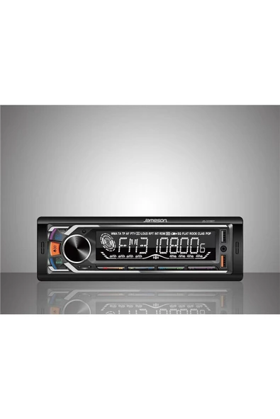 Jameson JS-315 BT Oto Teyp Çift Anfi Çıkış/4x60W/Telefondan Kontrol/USB/BT/SD/AUX