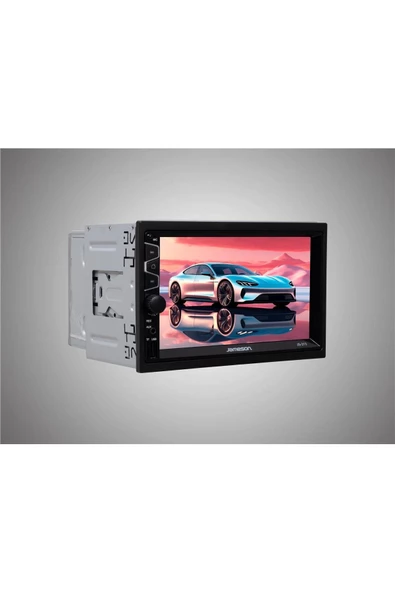 Jameson JS-313-7''USB-BT-FM-MP3-MP4-MP5-4X60W-MİRRORLİNK-KAMERALI DOUBLE TEYP ürün görseli 1
