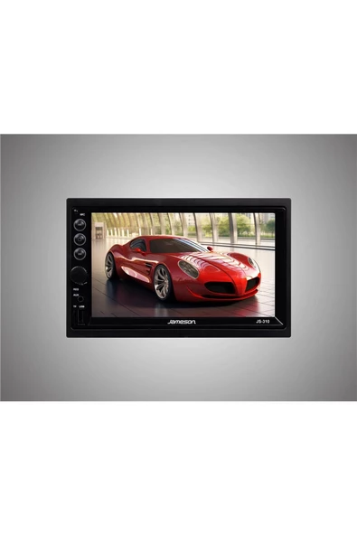 Jameson JS-310-7''USB-BT-FM-MP3-MP4-MP5-4X60W-MİRRORLİNK-KAMERALI DOUBLE TEYP - Resim 2