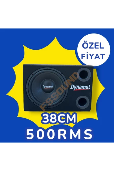 Dynamat 38CM 500RMS KABİNLİ SUBWOOFER ürün görseli 1