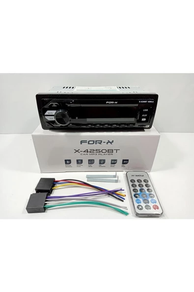 For-X X-4250bt Oto Teyp Yeni Model 4x60w Bt Usb Sd 7 Renk Işık - 2