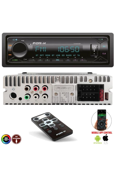 EGB FOR-X X-500DSP OTO TEYP 4X60W BT/2XUSB/SD/FM/AUX MOBİL APLİKASYON - 2