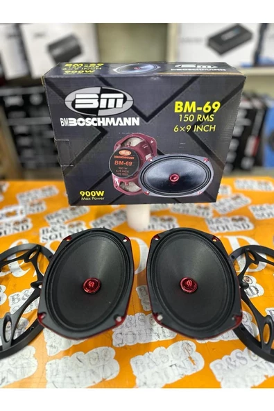 Boschmann 900 WAT 150 RMS OVAL MİDRANGE KIRMIZI MERMİ GÖBEK KAPAKLI - 4