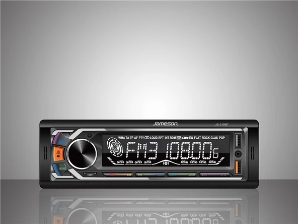 JAMESON Js-315bt Jameson Usb/bluetooth-sd-radıo- Mp3 Çalar 2 Usb Li Çift Anfı Çıkışlı