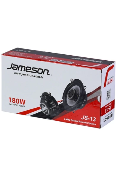 Jameson Js-13-13 Cm 180w 2 Yollu Yuvarlak Oto Hoparlör 2 Adet - Resim 4