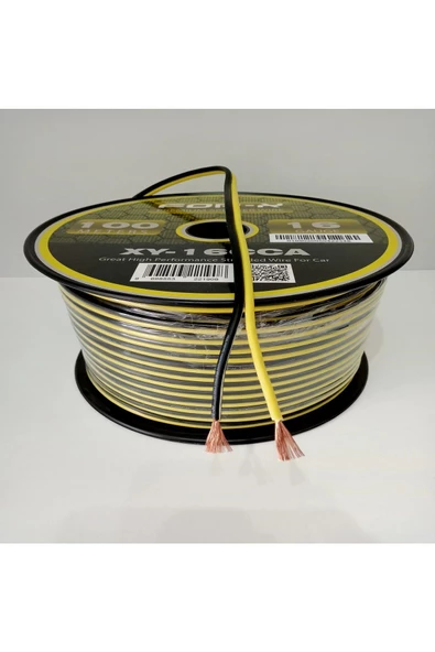 FOR-X 16ga Bass Ve Hoparlör Kablosu - Xy-16 Cca Amfi Bass Kablosu 16ga - 5 Metre