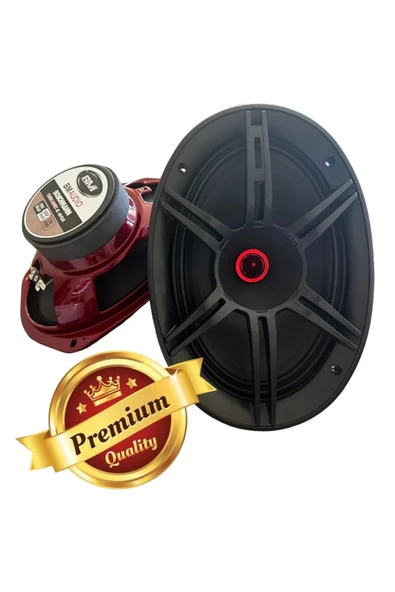 Boschmann Bm Audio Oval 6x9 Kayık Midrange 900 Watt 150 Rms Kurşun Göbek Kapaklı Takım