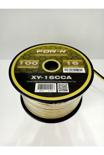 FOR-X 16ga Bass Ve Hoparlör Kablosu - Xy-16 Cca Amfi Bass Kablosu 16ga - 5 Metre - 3