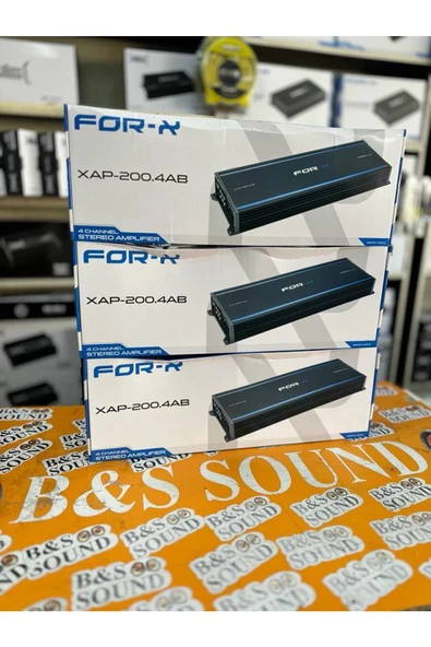 For-X FORX XAP-200.4AB-4X220W RMS- ANFİ GERÇEK DEGER KALİTELİ ÜRÜN-AB CLASS 2 YIL GARANTİLİ - Resim 3