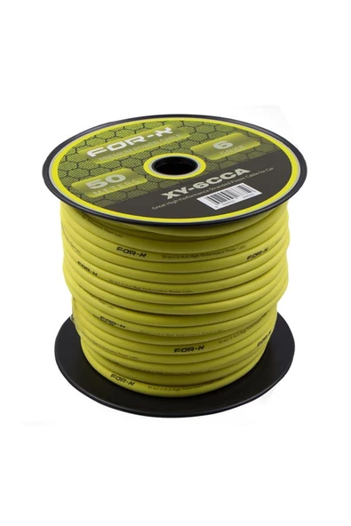 FOR-X XY-6CCA-ANFİ POWER KABLO 6GA 50MT -KALIN CERYAN KABLOSU