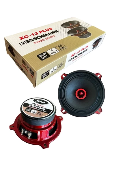 Boschmann XW-13- 13cm 400w 80 Rms Amfı Uyumlu kaliteli Midrange 2adet