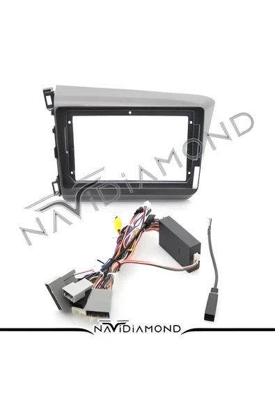 For-X HONDA CİVİC  UyumluFB7- 2012-2015 ARASI-9'' MULTİMEDYA ÇERÇEVESİ-DİREKSİYON -SOKETLİ-TEKNİK DESTEK