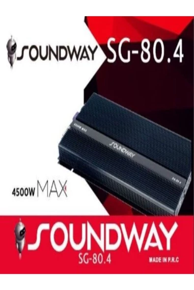 Soundway SW-80.4-4500WATT-4X80W RMS-4 KANAL KALİTELİ GARANTİLİ ANFİ