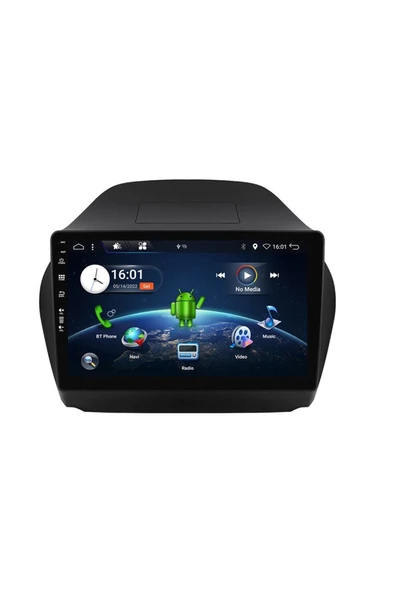 For-X HYUNDAi İX35-2010-2015-9''-MULTİMEDYA Uyumlu  ÇERÇEVESİ-DİREKSİYON UYUMLU-SOKETLİ-TEKNİK DESTEKLİ