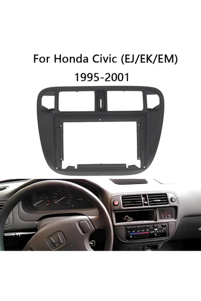 Bawerlink HONDA CİVİC İES- 1996-2001 ARASI-9'' Uyumlu MULTİMEDYA ÇERÇEVESİ-DİREKSİYON UYUMLU TEKNİK DESTEKLİ