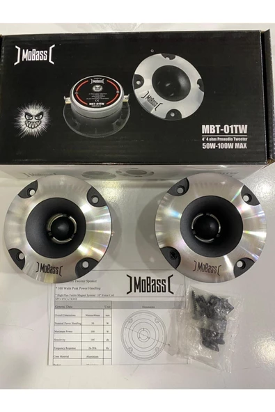 Jameson Mobass Mbt-01Uyumlu  Tweeter Profesyonel Ciftti 200wat 100rms Iki Adet