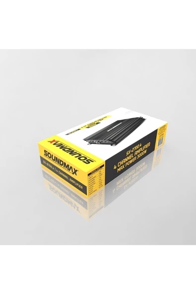 SOUNDMAN Sx-2700.4 3000w-4X60W RMS- 4 Kanal Profesyonel Oto Anfi