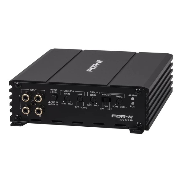 FOR-X XDQ-125.4D-4X125W RMS-PROFESYONEL YER KAPLAMAYAN MİNİ MİDRANGE ANFİSİ-2 YIL GARANTİ